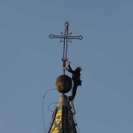 apposizione croce campanile duomo sant'agata de' goti